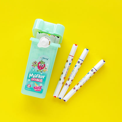 Marcadores con aroma a frutas – Estuche x 12 unidades