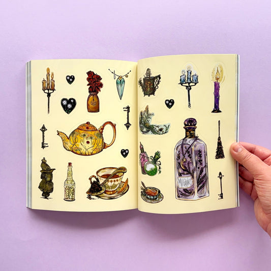 Libro de Stickers The Green Witch's Sticker Book