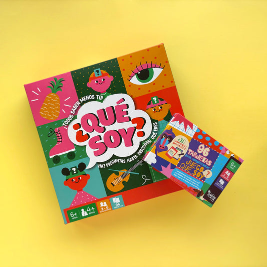 Juego familiar ¿Qué soy? Todos saben menos tú + Complemento 106 tarjeta