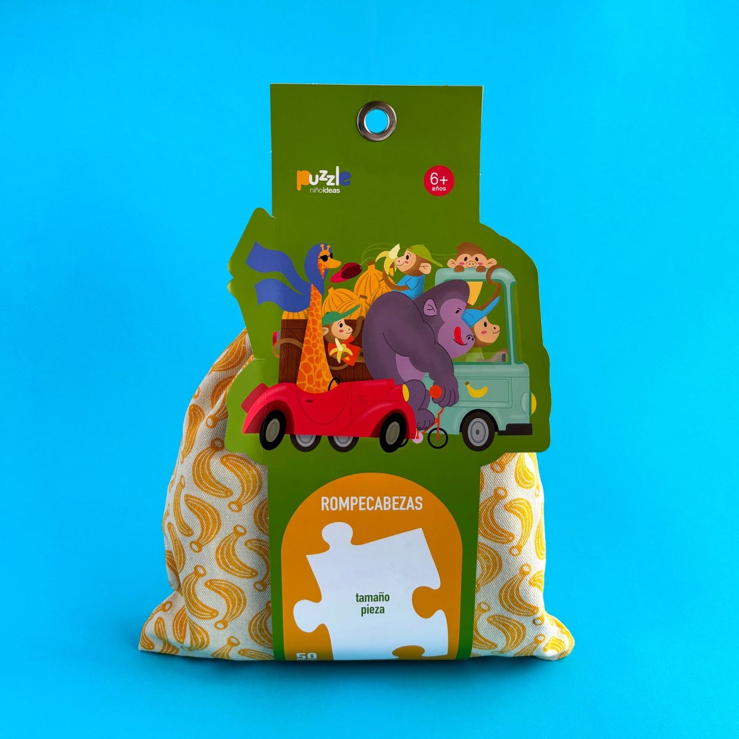Rompecabezas 50 piezas en cartón XL – Animales de la selva