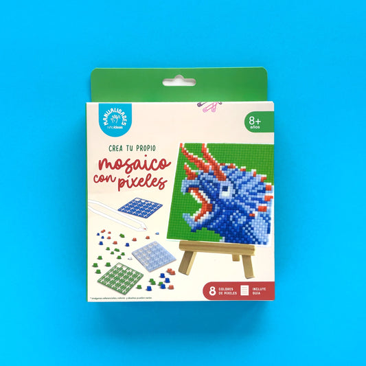 Crea tu propio mosaico con píxeles – Dinosaurio