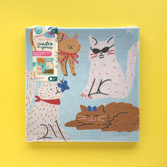 Set de creación Pinta con gemas avanzado – Gatos