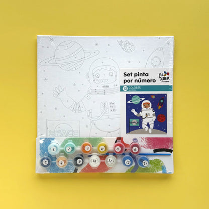 Set pinta por números – Astronauta