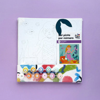 Set pinta por números – Sirena