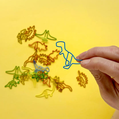 Bolsa Clips de dinosaurio para papel