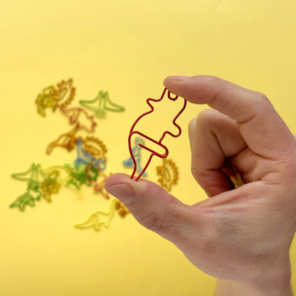 Bolsa Clips de dinosaurio para papel