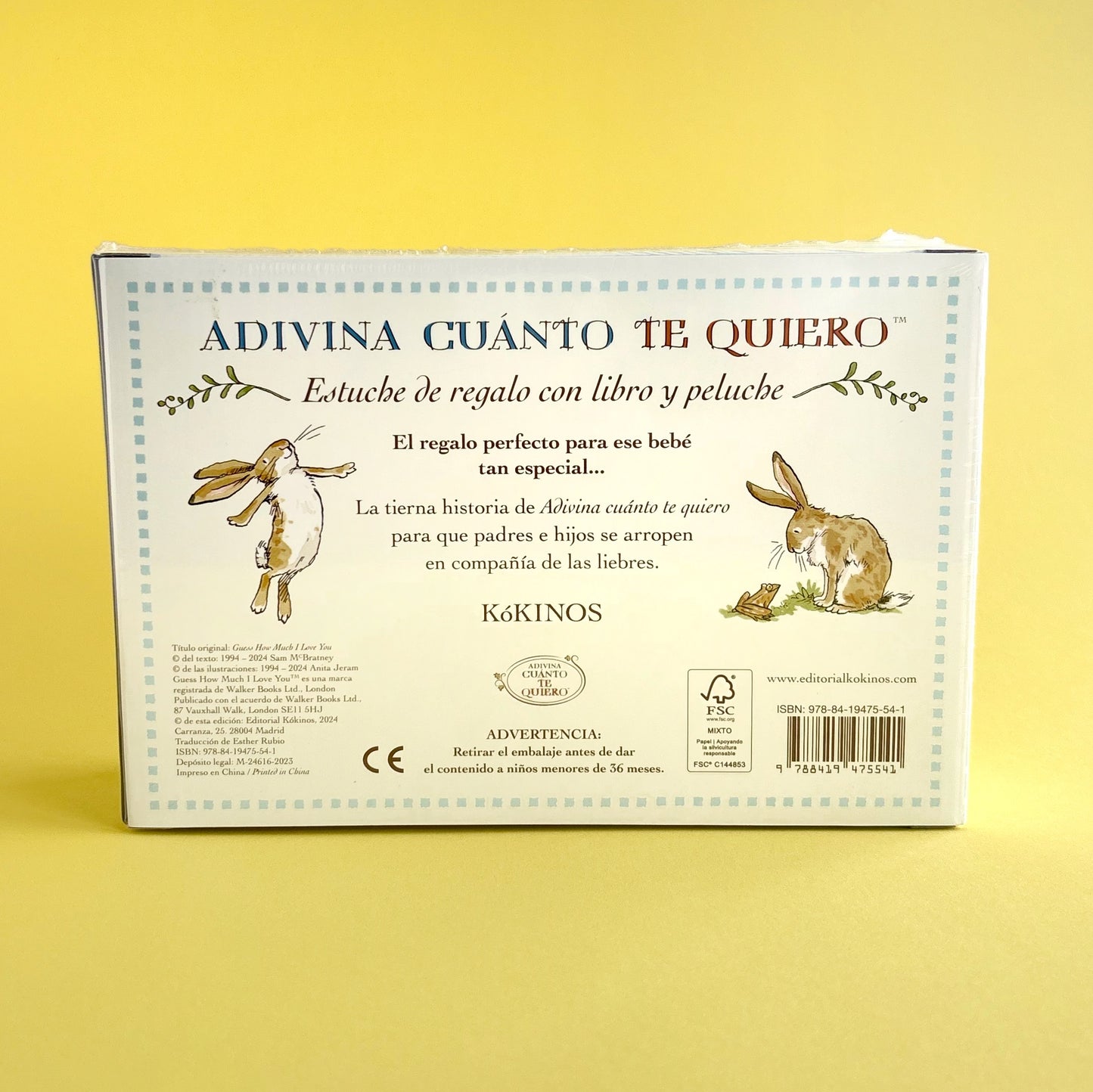 Estuche de Regalo: Adivina cuanto te quiero + Peluche