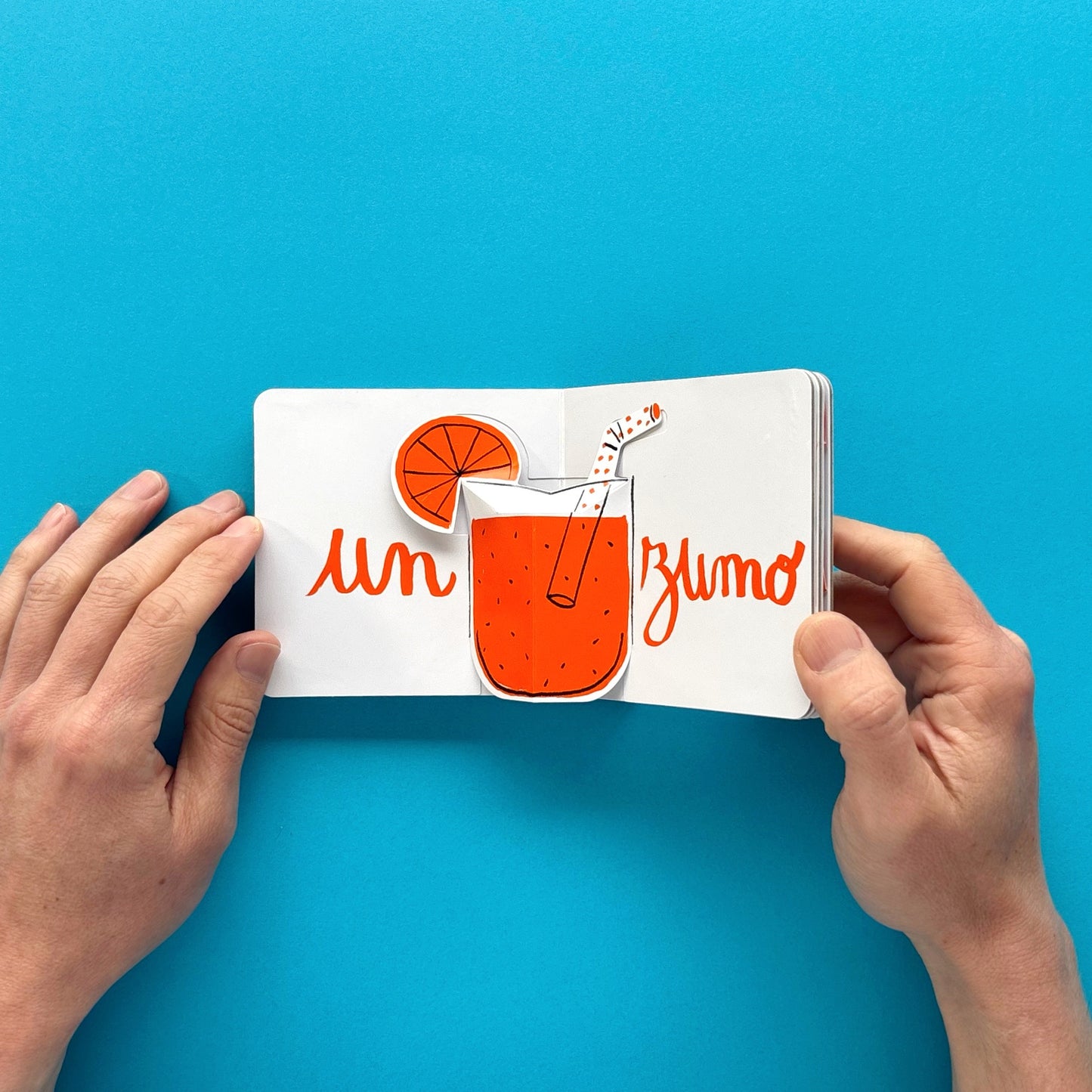 Naranja Pop . Libro Pop Up