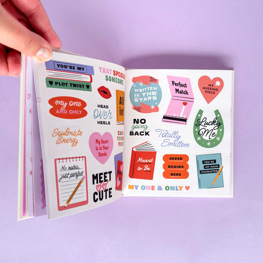 Libro de Stickers A Romance Reader's Sticker Book