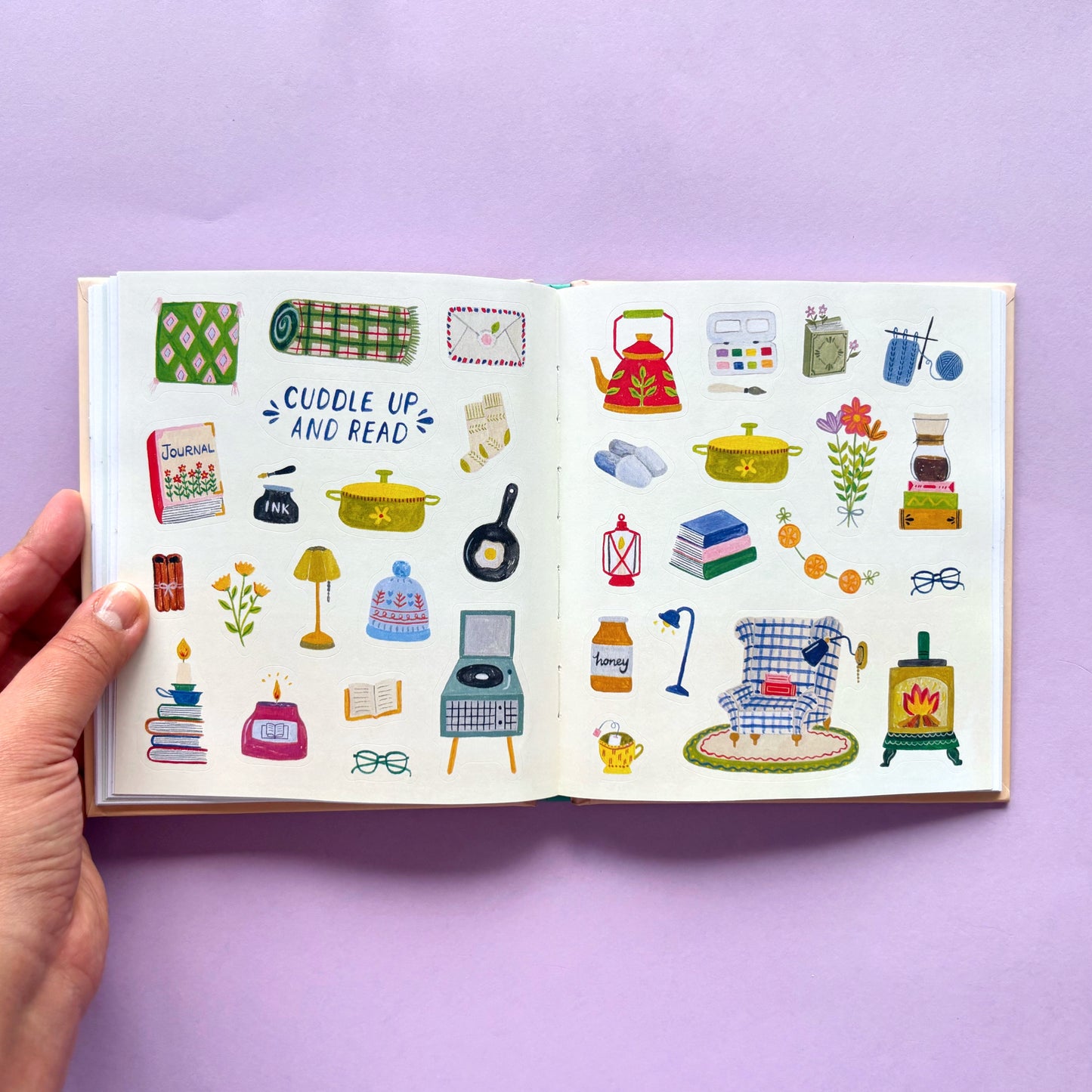 Libro de stickers A Book Lover's Sticker Book
