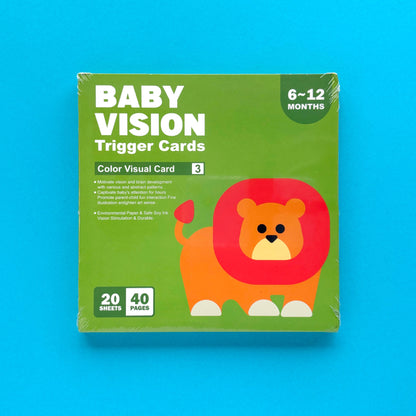 Tarjetas de estimulación visual y entrenamiento para bebés de 6 a 12 meses – Colores