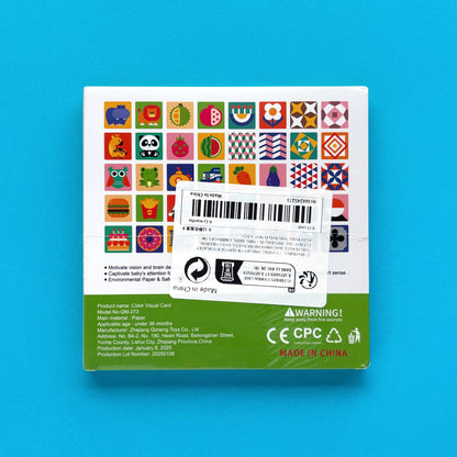 Tarjetas de estimulación visual y entrenamiento para bebés de 6 a 12 meses – Colores