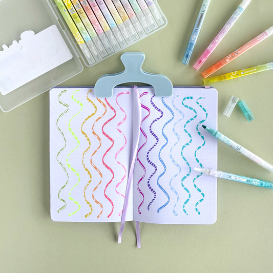 Resaltadores Borrables Glitter – Estuche x12