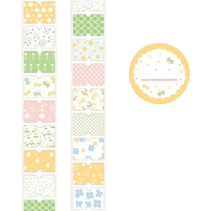 Jardín Pastel – Washi Stickers en rollo - Venta por unidad