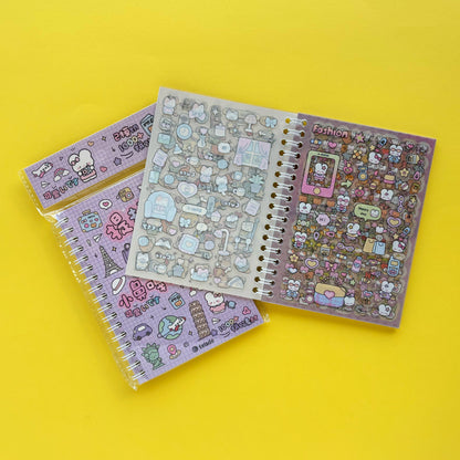 Kawaii Pop – Cuaderno de Bolsillo Argollado de Stickers