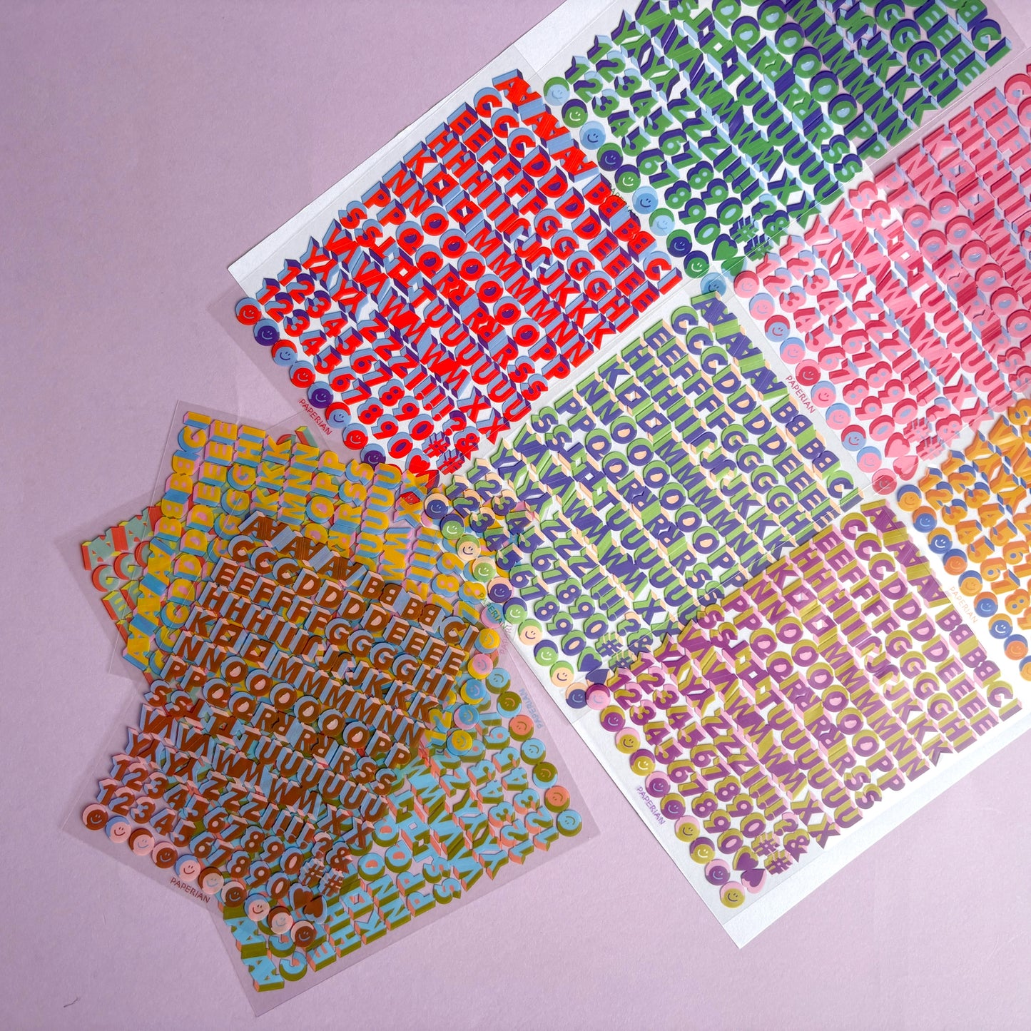 Set Stickers Letras Dúo Pop - 10 hojas