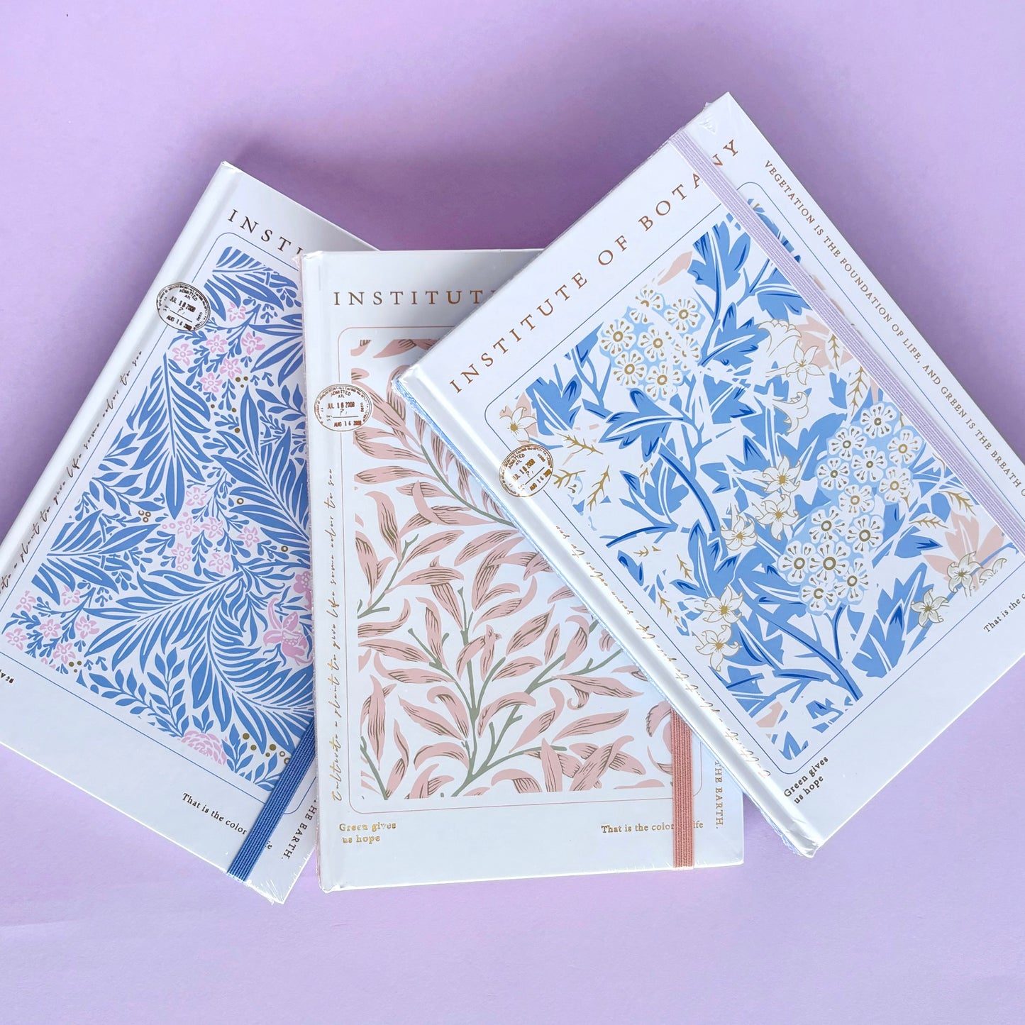 Journal Instituto de Botánica rayado - Libreta Creativa