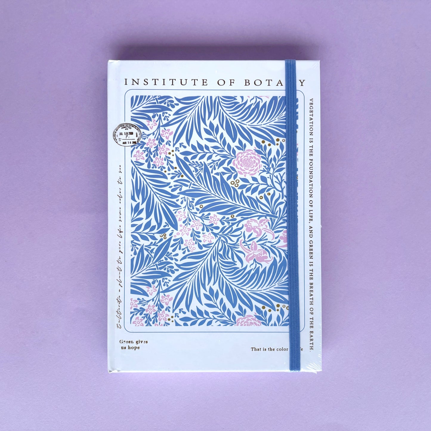 Journal Instituto de Botánica rayado - Libreta Creativa