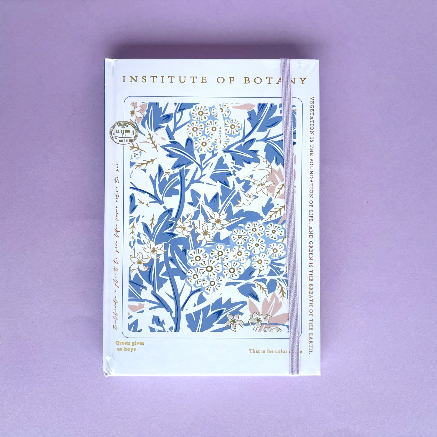 Journal Instituto de Botánica rayado - Libreta Creativa