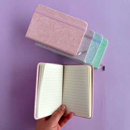 Libreta de Bolsillo A6 – Pastel Marmoleada