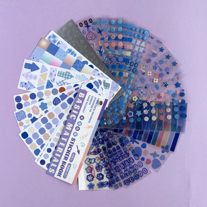 Librillo de stickers creativos para cuadernos y scrapbooking - 30 hojas - Berry Color