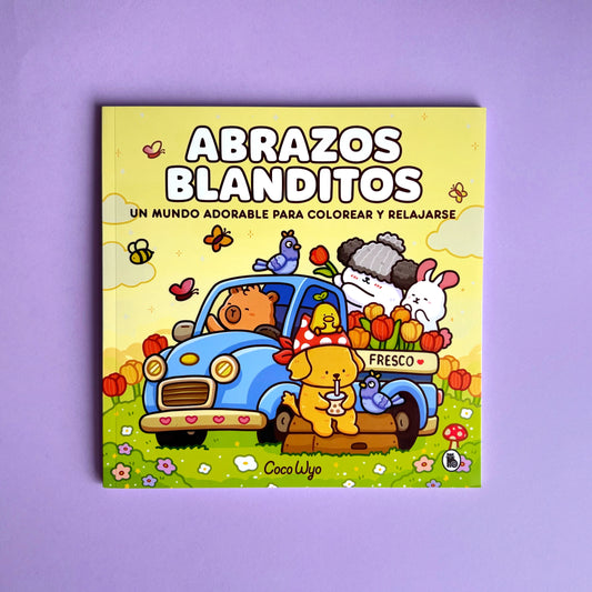 Abrazos Blanditos. Un mundo adorables para colorear y relajarse - Libro para colorear