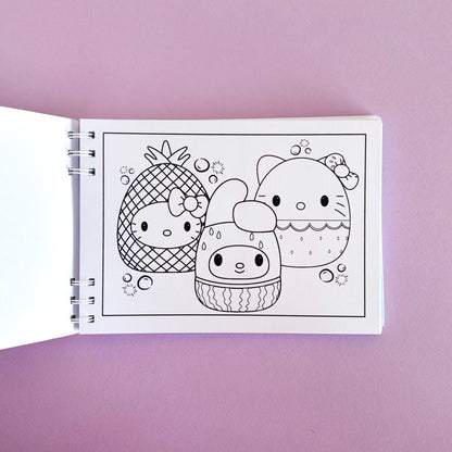 Libro argollado para colorear - Sanrio