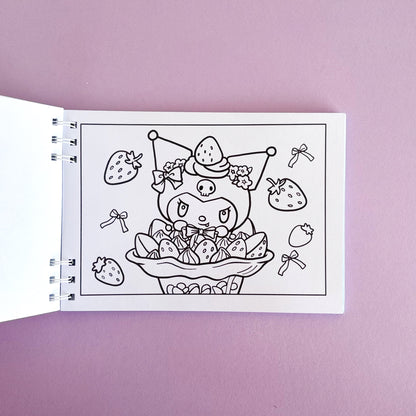 Libro argollado para colorear - Sanrio
