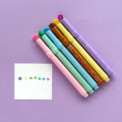 Estuche de Marcadores de sello X 6 unidades