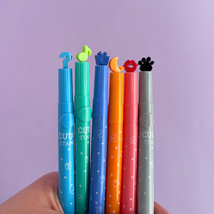 Estuche de Marcadores de sello X 6 unidades