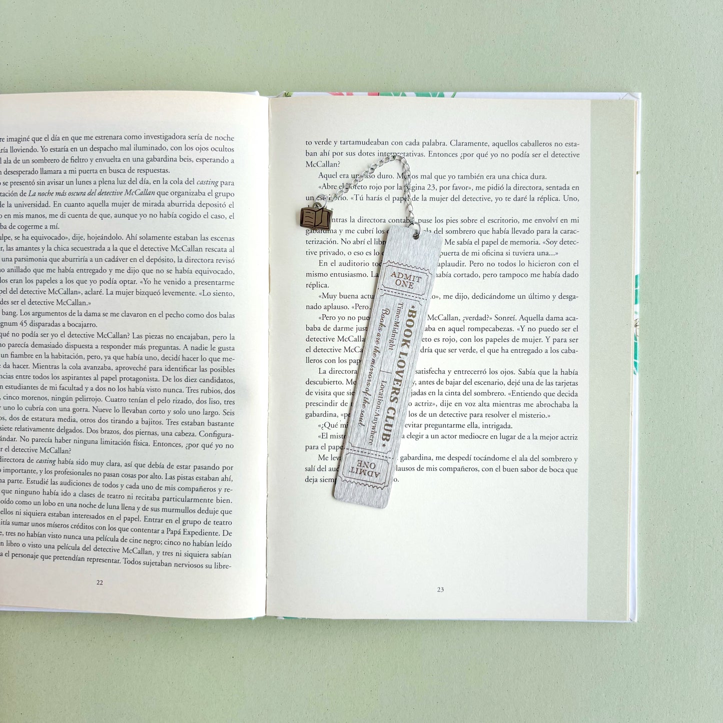 Marcapáginas metálico Book Lovers Club