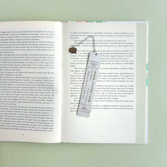 Marcapáginas metálico Book Lovers Club