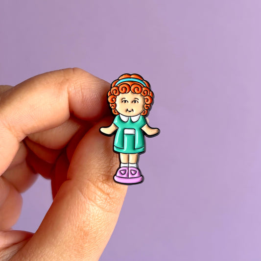 Pin metálico Polly Pocket - Vestido verde
