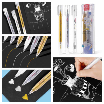 Set de Plumas Metalizadas Fine Line