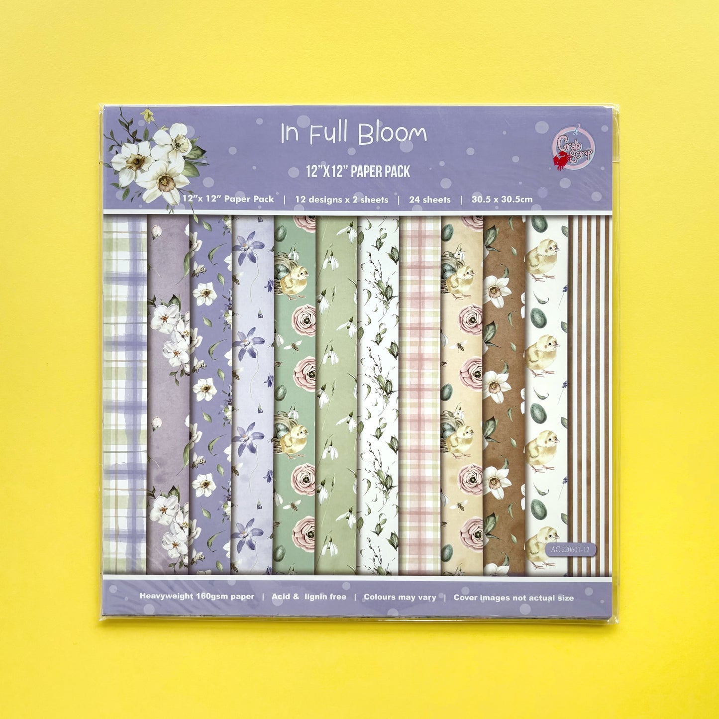 Set de papeles finos x 24 unidades - In full bloom