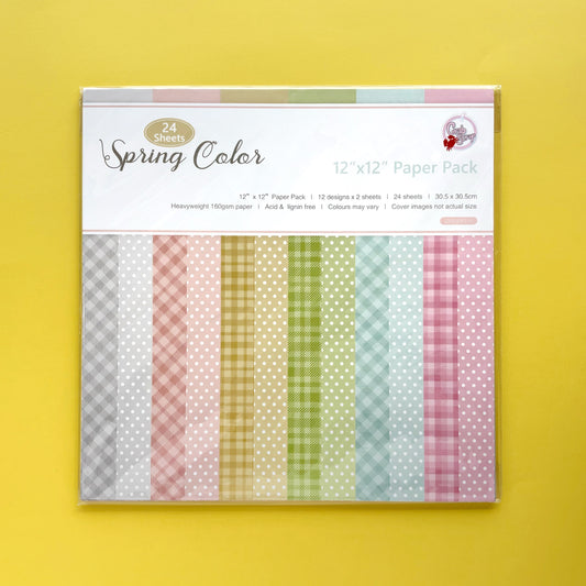 Set de papeles finos x 24 unidades Spring Color