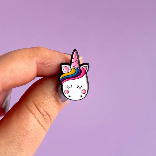 Pin metálico Carita Unicornio