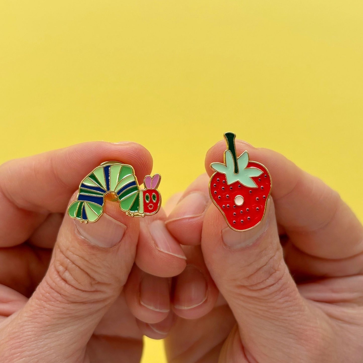 Pines metálicos (set) La pequeña oruga glotona