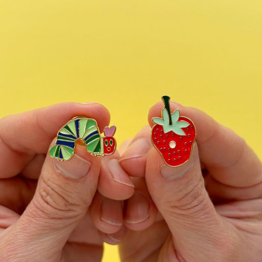 Pines metálicos (set) La pequeña oruga glotona