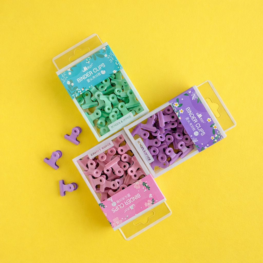 Pinzas Mini Pastel para Papel – Set x25