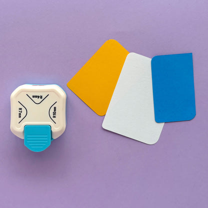 Perforadora redondeadora de esquinas 3 en 1.