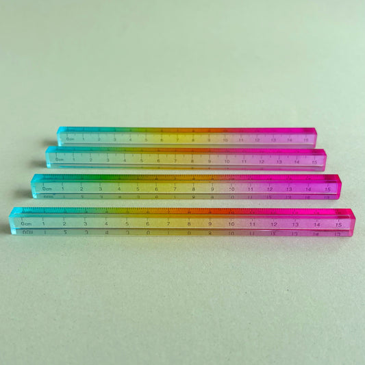 Regla Aurora Cuadrangular (15 cm)