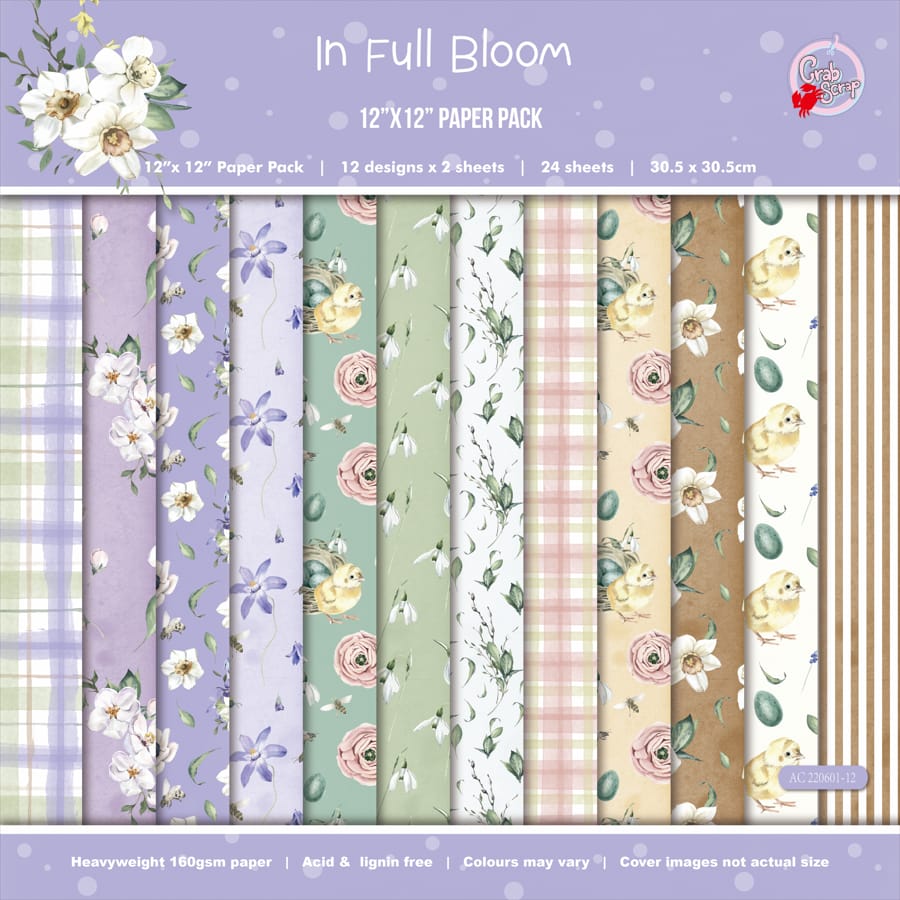 Set de papeles finos x 24 unidades - In full bloom