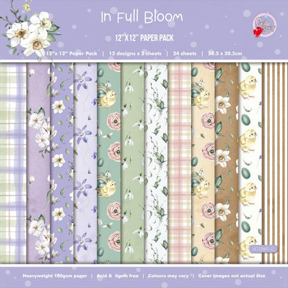 Set de papeles finos x 24 unidades - In full bloom