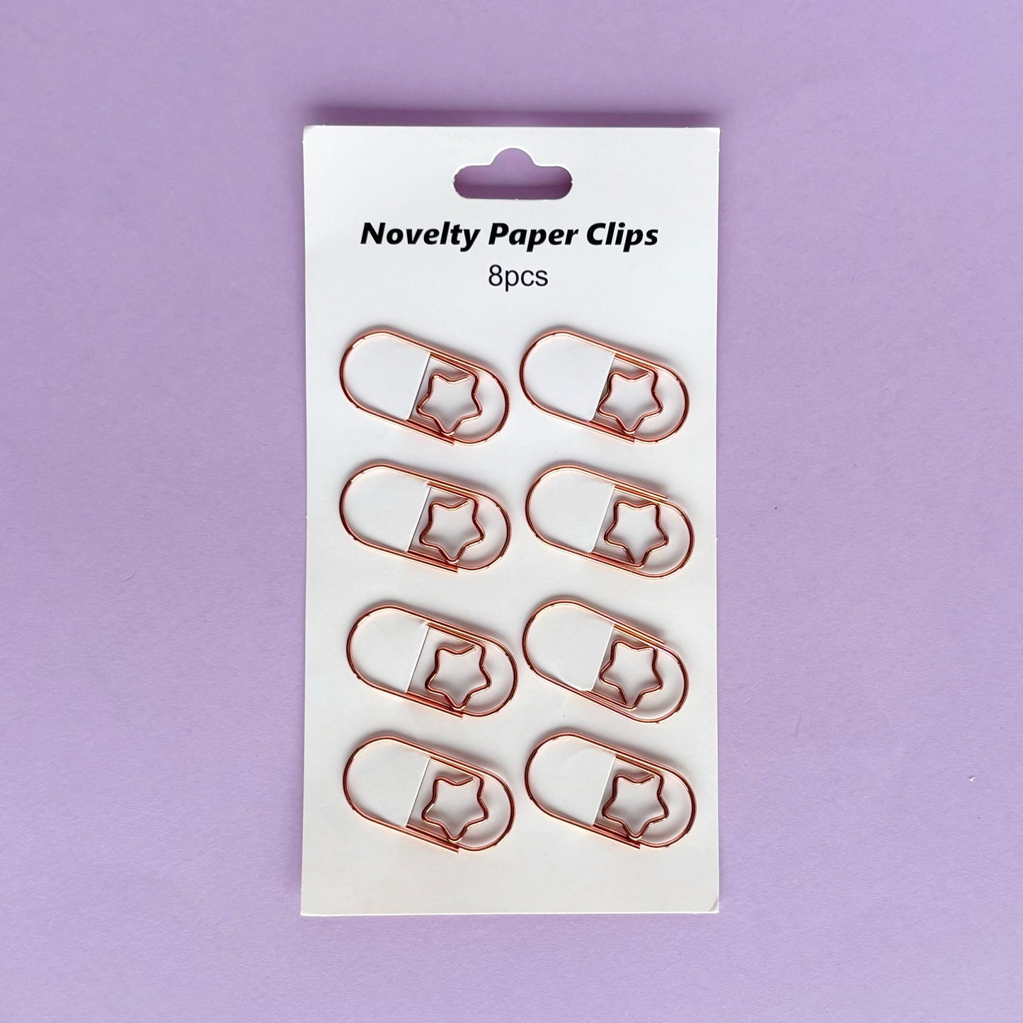 Set de Clips Estrella grande - Color oro rosa