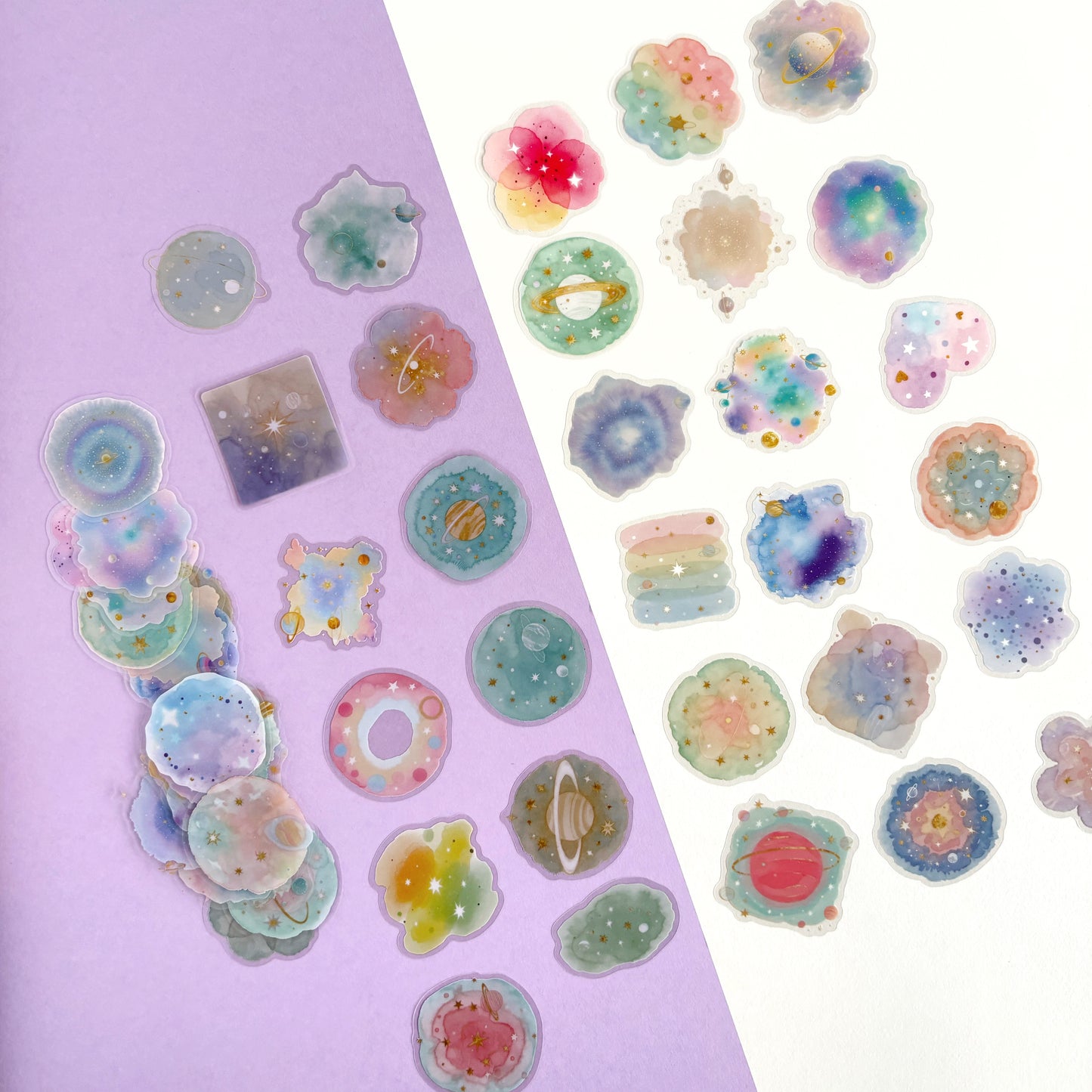 Set de Stickers Galactic Dreams (56 piezas)