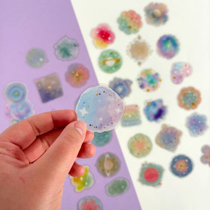 Set de Stickers Galactic Dreams (56 piezas)