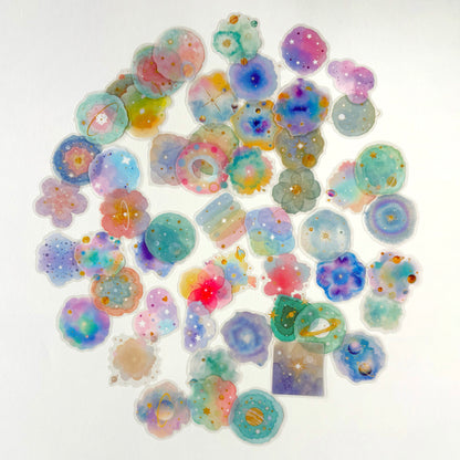 Set de Stickers Galactic Dreams (56 piezas)