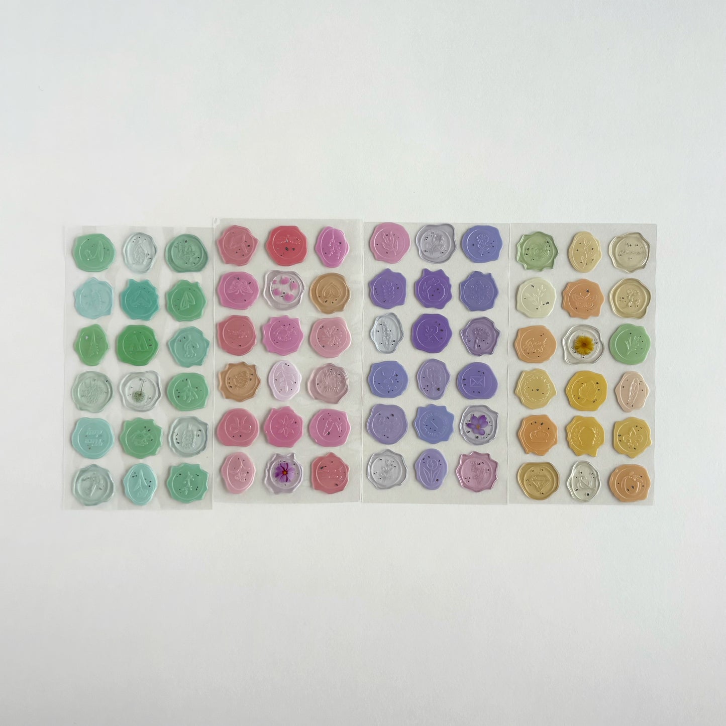 Stickers Floral Wax Seal - 1 hoja