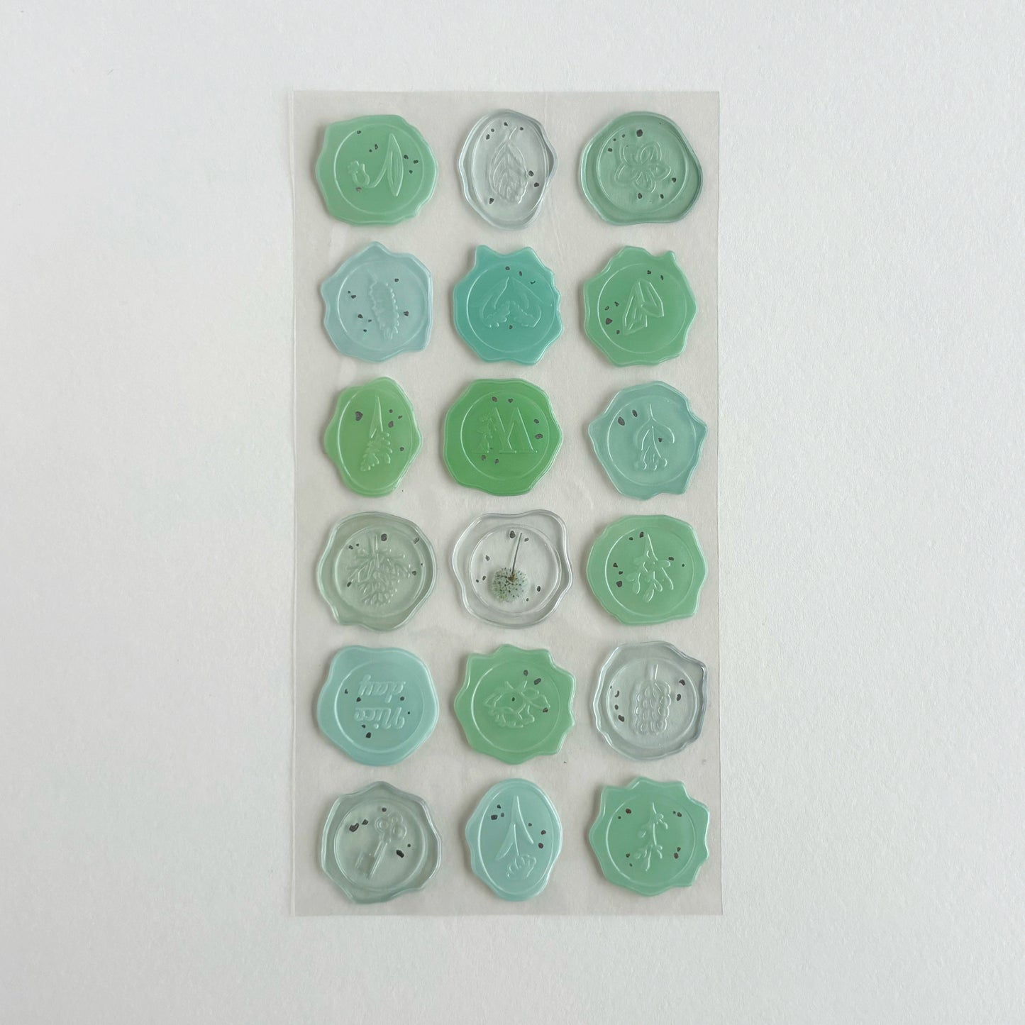 Stickers Floral Wax Seal - 1 hoja